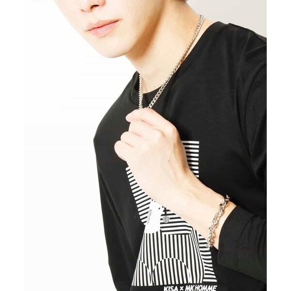 シルバーチェーンネックレス 2連チェーンネックレス ネックレス シルバー nec-025