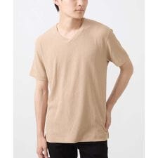 【大きいサイズあり】ジャージVネックカットソー