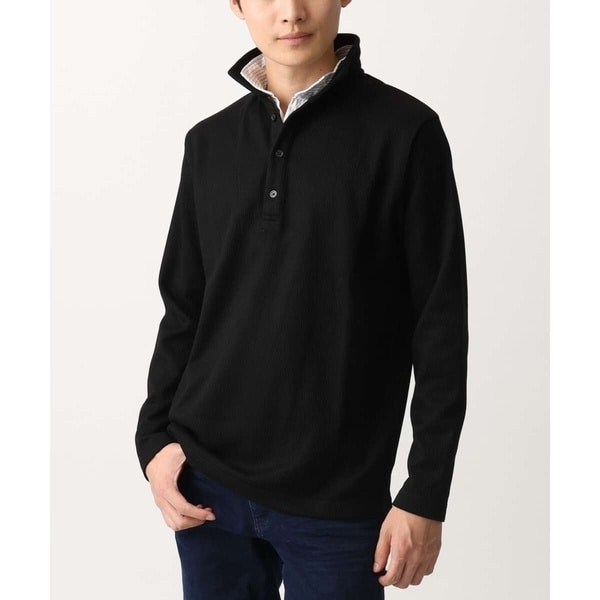 【在庫限り】フェイクレイヤードカットソー/キモウハリヌキ