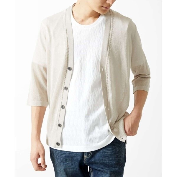 七分袖カーディガン | MKオム(MK homme) | マルイウェブチャネル
