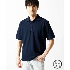 【洗える】ストライプサッカーポロシャツ