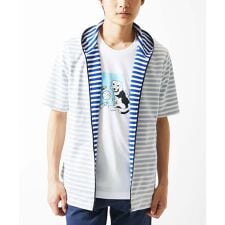 【吸水性・伸縮性◎】バッグリップボーダーパーカー