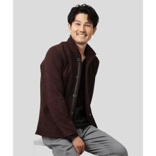 MKオム(MK homme)の【洗える / リバーシブルカラー配色】スタンドカラーカーディガン