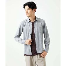 MKオム(MK homme)の【洗える／ストレッチ】オニキスストライプ長袖シャツ