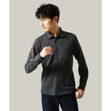 MKオム(MK homme)の【洗える／ストレッチ】オニキスストライプ長袖シャツ