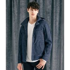 MKオム(MK homme)の【ライナー付き / 撥水 / ストレッチ】 COMFUN CLOTH(コンファンクロス） フード付ブ