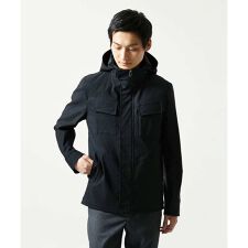MKオム(MK homme)の【ライナー付き / 撥水 / ストレッチ】 COMFUN CLOTH(コンファンクロス） フード付ブ