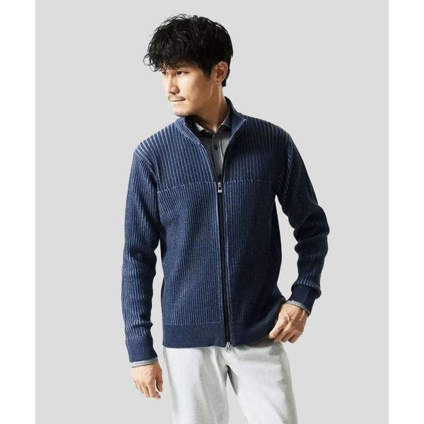 ラバープリントドライバーズニットCD(カーディガン) | ノーアイディー