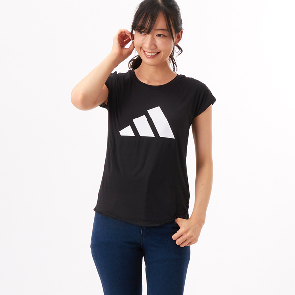 adidas】スリーストライプ トレーニング 半袖Tシャツ | アディダス