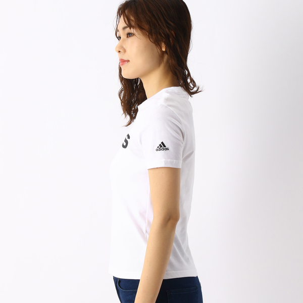adidas】ラウンジウェア エッセンシャルズ スリム ロゴ 半袖Tシャツ