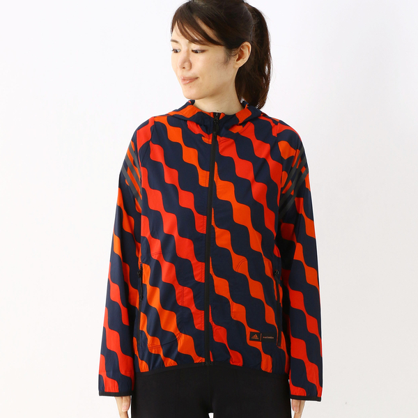 adidas✖︎marimekko☆*°スリーストライプ ウインドブレーカー* - 通販