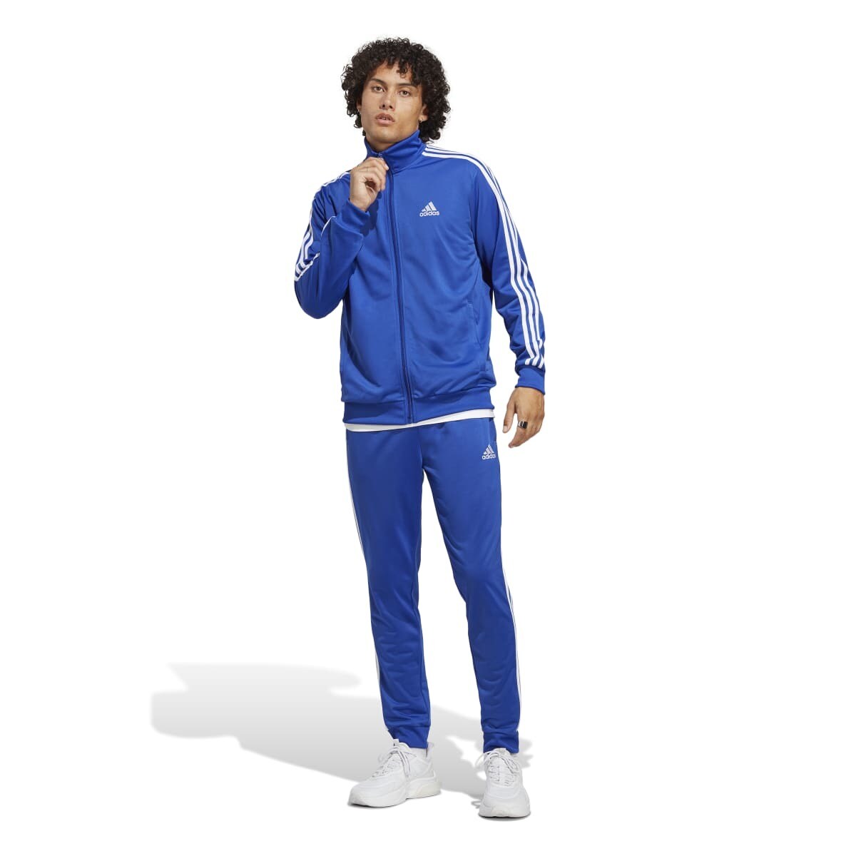 adidas】ベーシック スリーストライプス トリコット トラックスーツ 