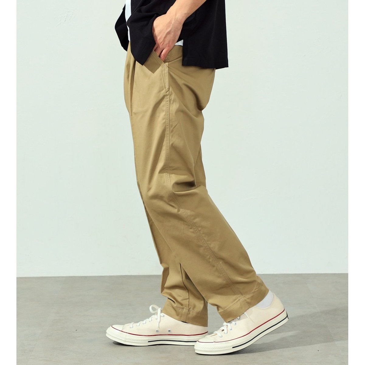 EDWIN KHAKIS タックテーパードチノパンツ | エドウィン(EDWIN