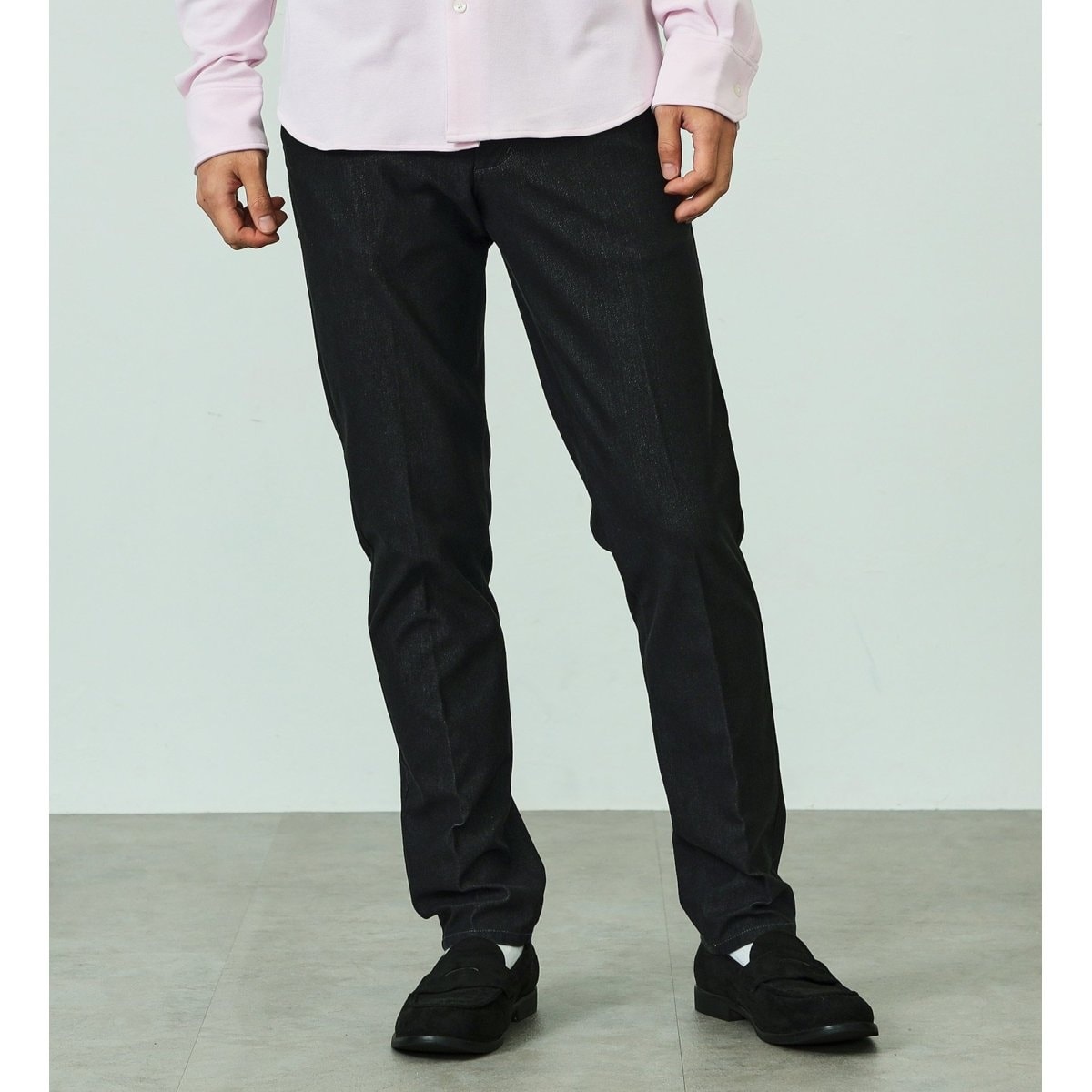 デニスラ スリムテーパード スラックス コーデュロイパンツ ストレッチ