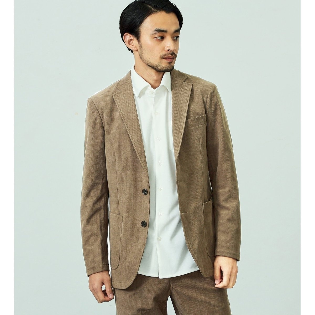 デニスラ コーデュロイ テーラードジャケット ストレッチ ビジネス