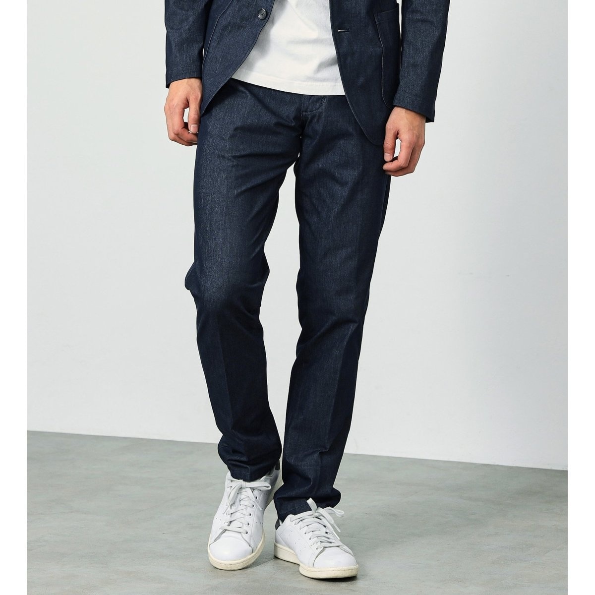 デニスラ URBAN FUNCTION テーパード スラックス 軽量 ストレッチ