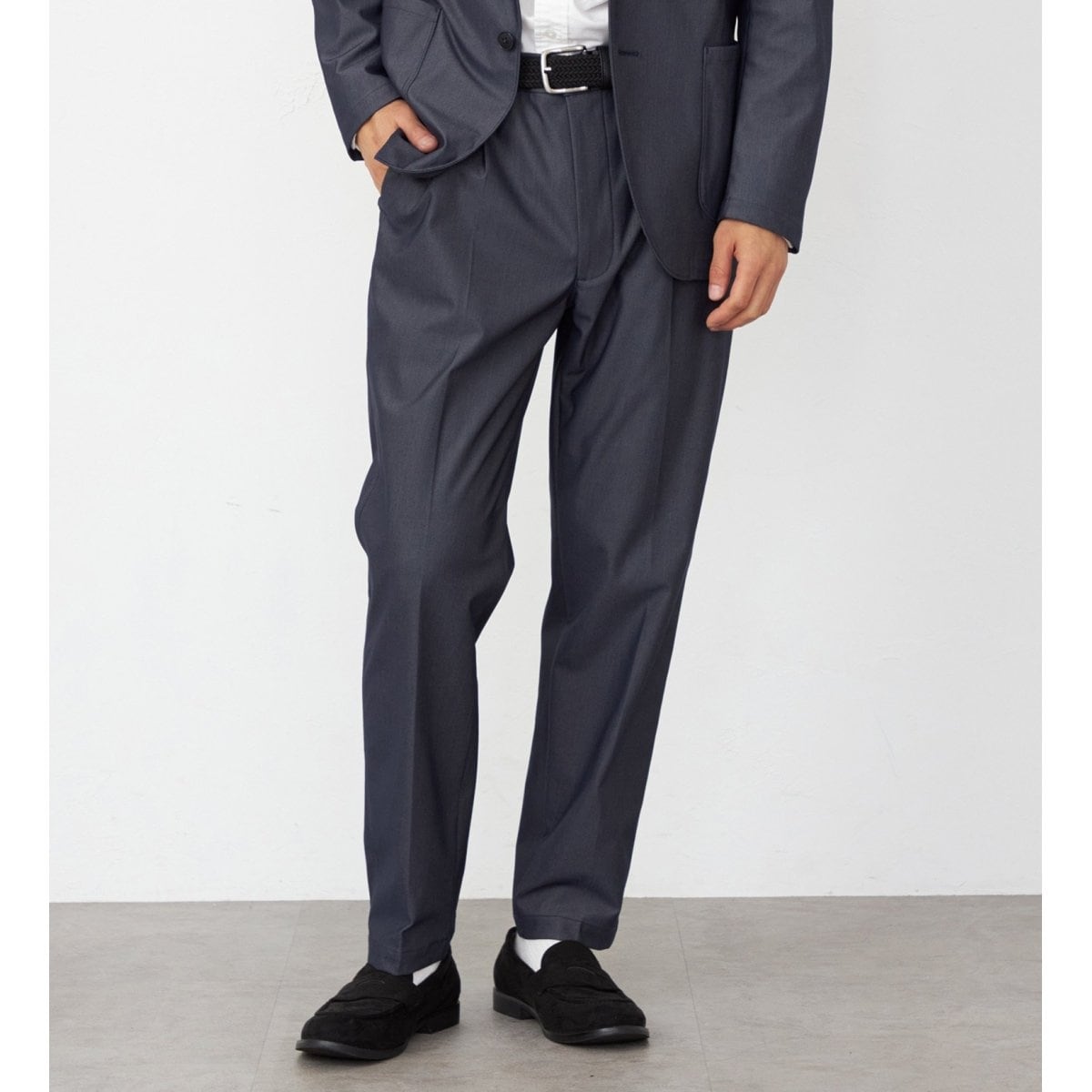 ハタラクロ メンズ チノパンツ スラックス ストレッチ ビジネス