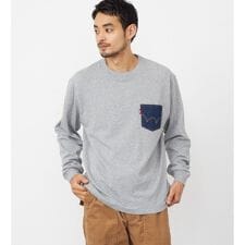 デニムポケット Tシャツ 長袖