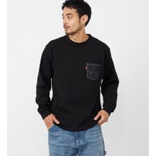 デニムポケット Tシャツ 長袖