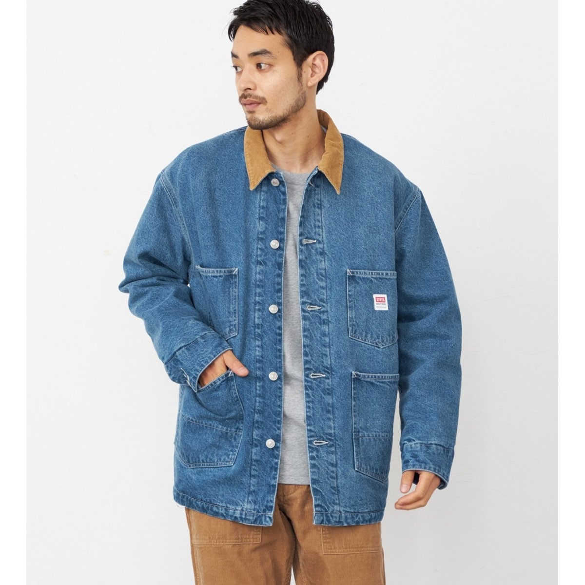 Lee/リー デニムストームライダージャケット/裏ブランケット/襟