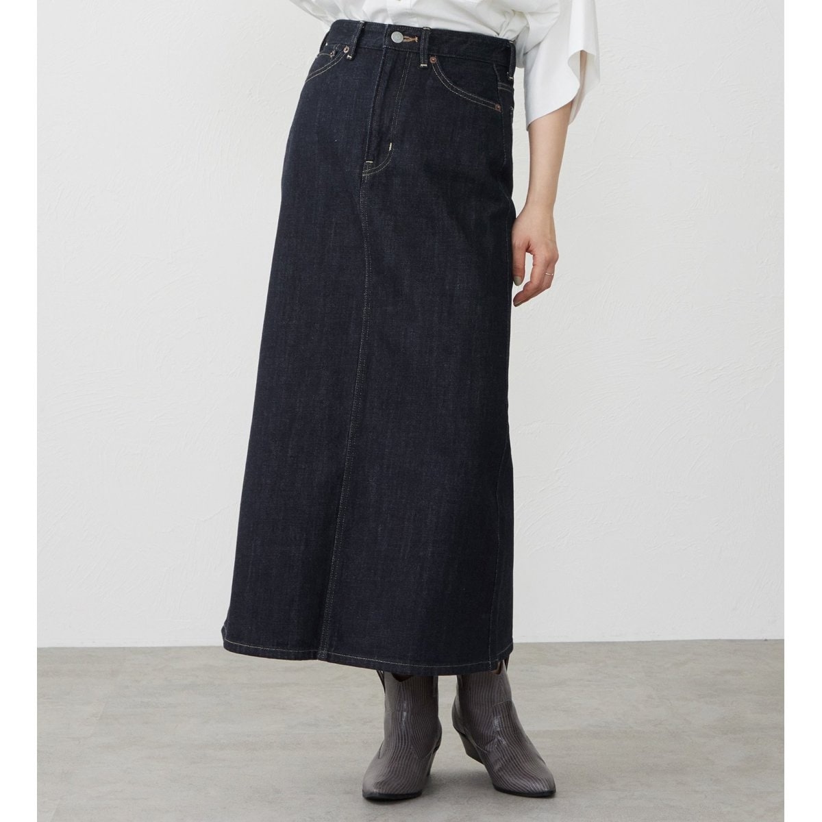 デニムロングスカート