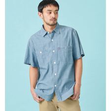 ワークシャツ デニム 半袖