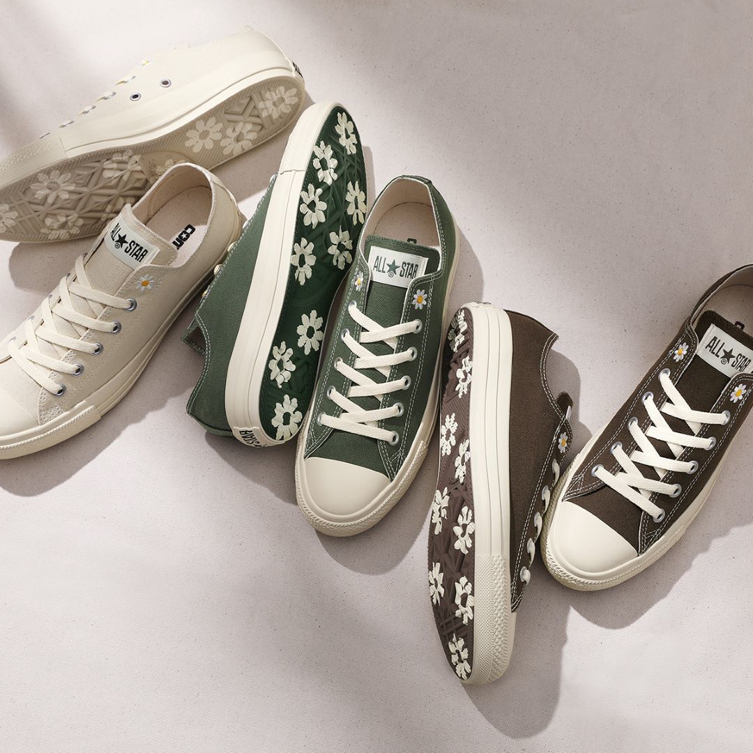 コンバース　オールスター　パネル　非売品 CONVERSE/コンバース/オールスター デイジーズ OX オフホワイト