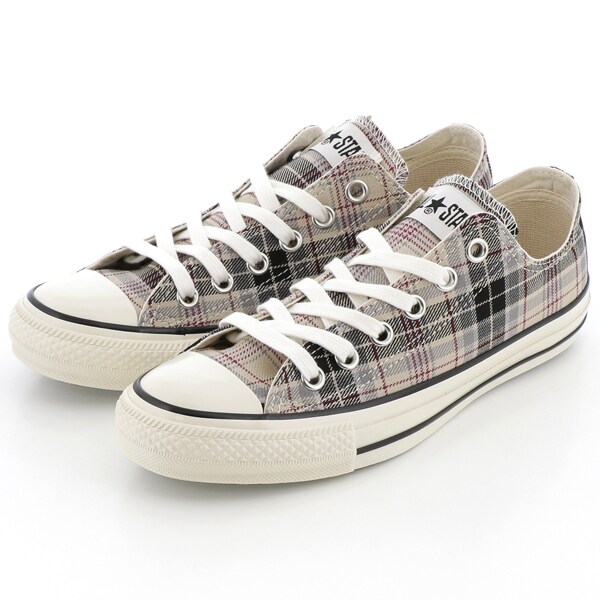 ●コンバース フランネルチェック オールスターOX US7.5 新品未使用品 CONVERSE／コンバース／オールスター100ウールチェックHI