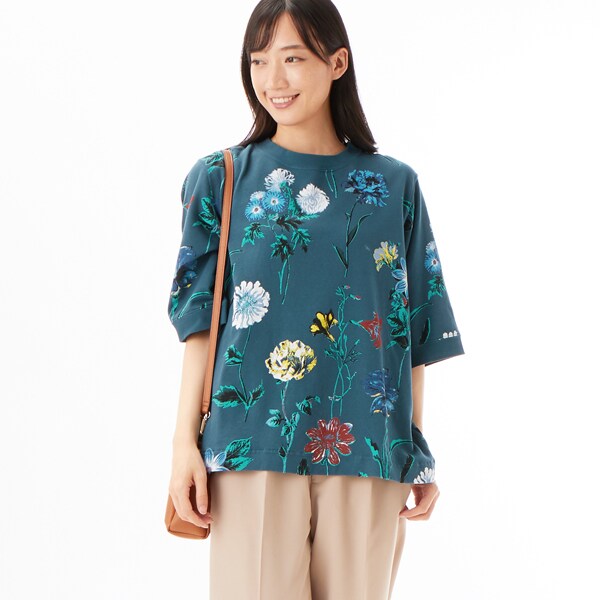 新品未使用タグ付き】SUPER HAKKA ライトデニム花柄刺繍 チュニック