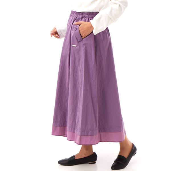 スーパーハッカ（SUPER HAKKA）/コットンポリエステルナイロンギャザータックスカート コットンポリエステルナイロンギャザータックスカート | スーパー