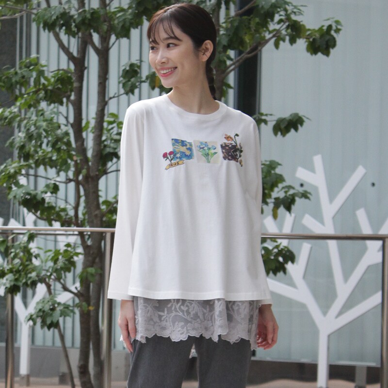 SUPER HAKKA×庄島歩音｢tiny lives｣プリントポンチョ型Tシャツ