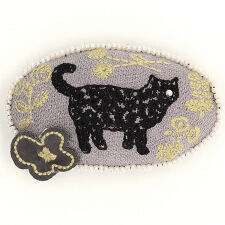 刺繍ブローチ｢ネコ｣