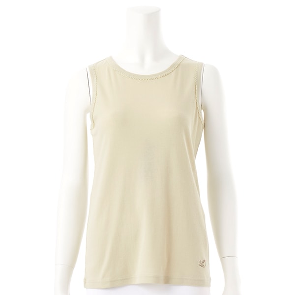 ⭐️美品⭐️CC25P ロゴ タンクトップ コットン白　38 ⭐️美品⭐️CC25P ロゴ タンクトップ コットン白 38