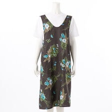 スーパーハッカ(SUPER HAKKA)のカインドフラワーブーケプリント コットン麻エプロン