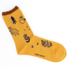 スーパーハッカ(SUPER HAKKA)のSUPER HAKKA×保坂優子 ｢森と暮らす｣線画モチーフジャカードソックス