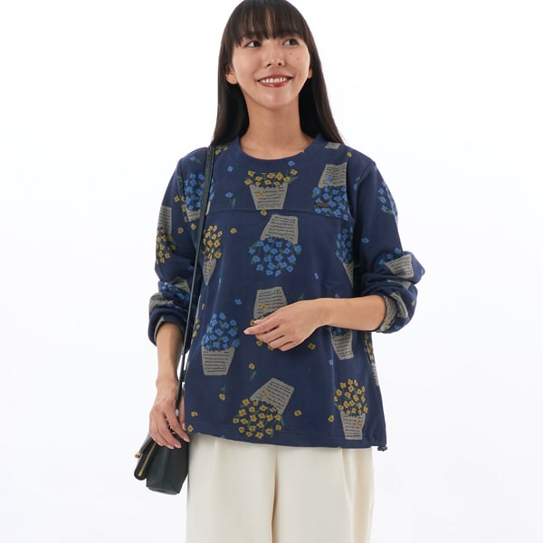 さらさらコットンKONAYUKIテレコ プルオーバー | コムサワードローブ