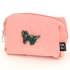 スーパーハッカ(SUPER HAKKA)のネコモチーフ付きコーデュロイスクエアポーチ