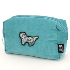 スーパーハッカ(SUPER HAKKA)のネコモチーフ付きコーデュロイスクエアポーチ