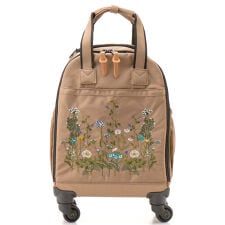 スーパーハッカ(SUPER HAKKA)のフラワーバレー刺繍キャリーバッグ