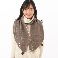 スーパーハッカ(SUPER HAKKA)のウールアクリル ウサギシルエットマフラー