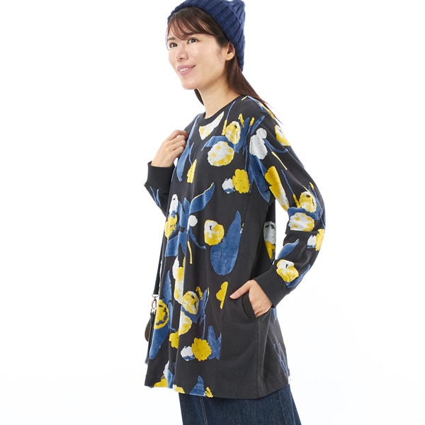 フラッフィーフラワーベロアジャカードカーディガン | スーパーハッカ