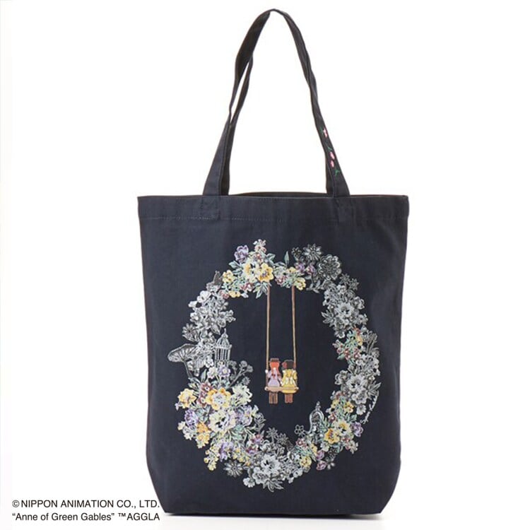 SUPER HAKKA×Ball&Chain うさぎの隠れ家刺繍トートバッグ(L