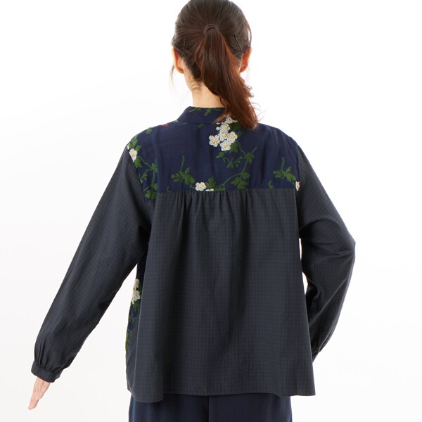 レーヨンナイロンアクリルトレイリングブルームカットジャカード+