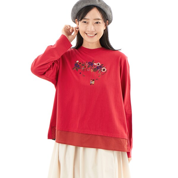 ミニ裏毛サークルスカラップケミカルレースTシャツ | スーパーハッカ