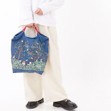 SUPER HAKKA Ball Chain シルエットツリー刺繍トートバッグ M スーパーハッカ SUPER HAKKA
