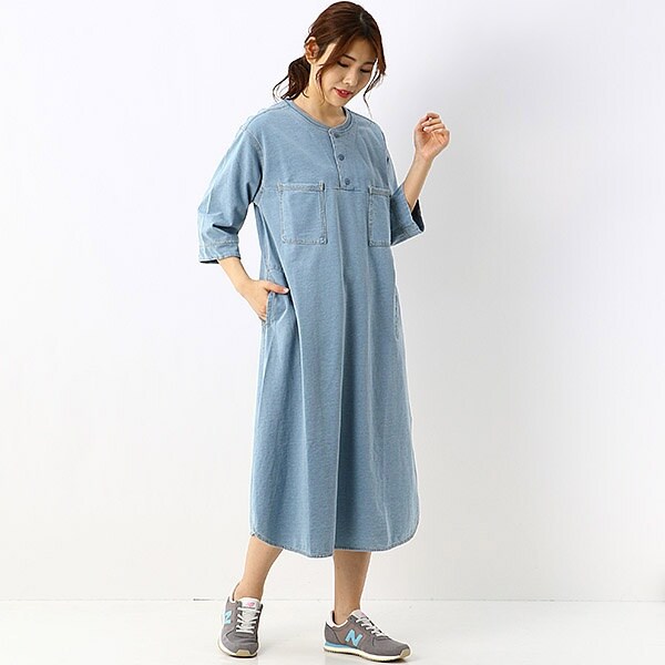 デニム裏毛ワンピース | スーパーハッカ(SUPER HAKKA) | マルイウェブ