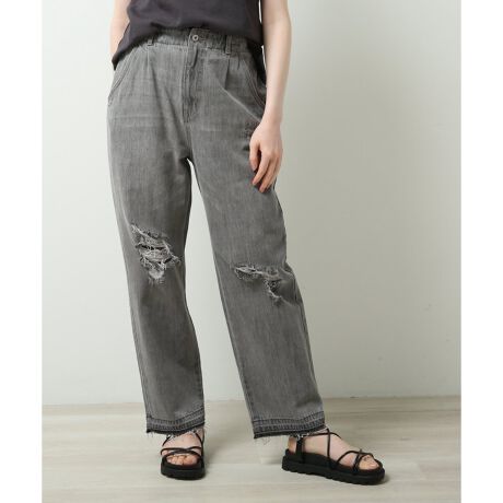 ダメージデニムタックパンツ ダブルネーム Doublename ファッション通販 マルイウェブチャネル