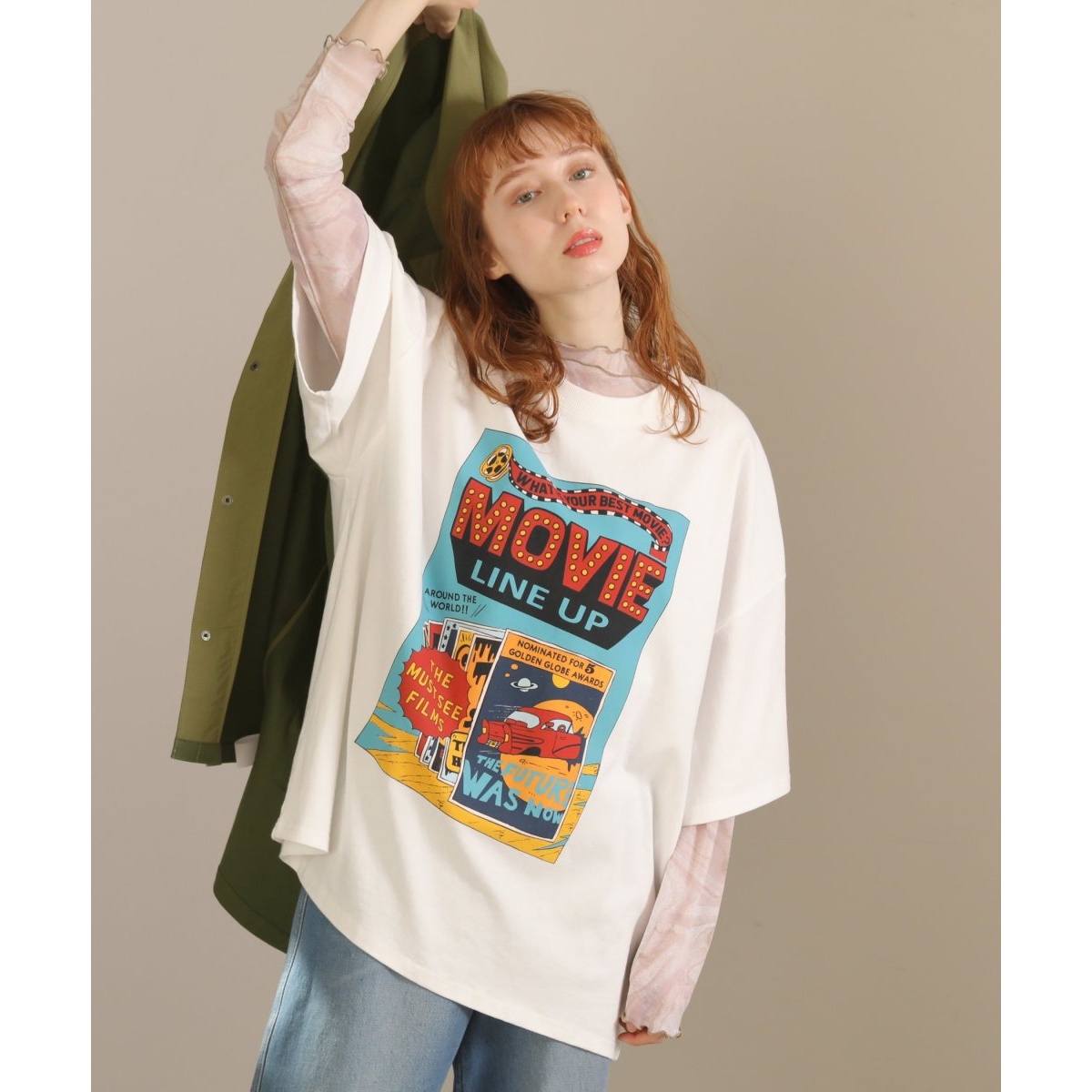 MOVIE LINEUPモチーフプリントTシャツ | ダブルネーム(DOUBLENAME