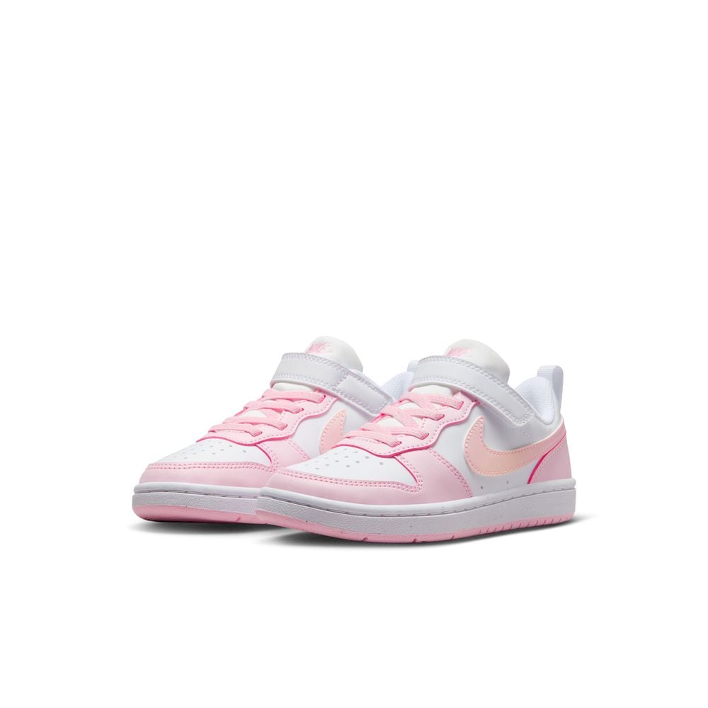 [}C]NIKE/iCL/COURT BOROUGH LOW RECRAFT BPV/iCLiNIKEj 105(WHITE/PINK FOAM)