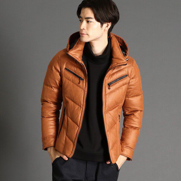 マイクロスウェードダウンブルゾン